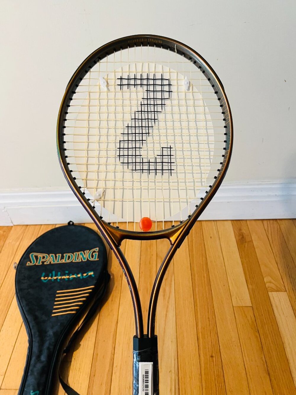 Vintage RARE New Dead Stock Spalding Tennis Racket and Case Bag - Picture 12 of 16